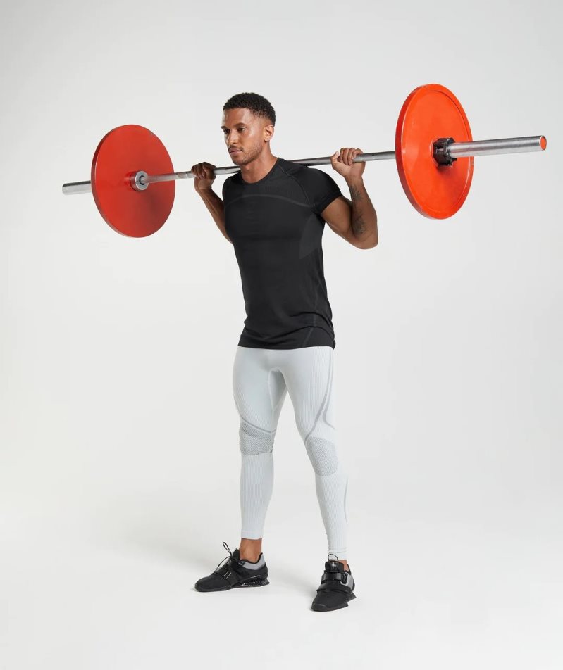 Men's Gymshark 315 Seamless Leggings Light Grey | CA NA176D